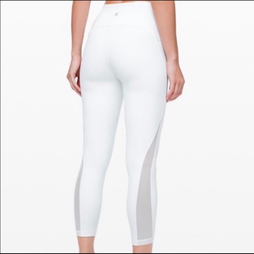 White womens lululemon leggings